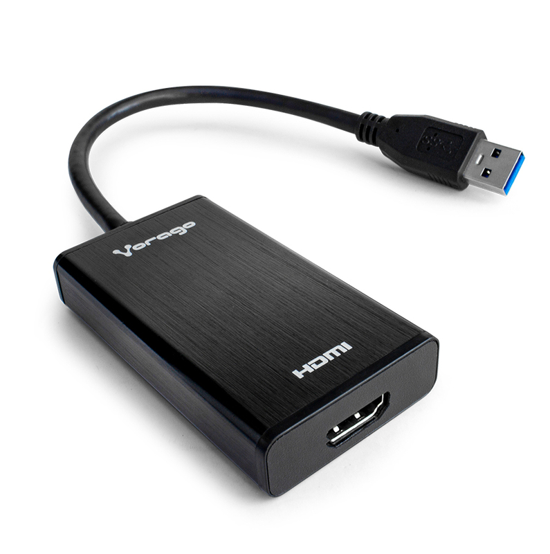 Adaptador USB A HDMI VORAGO Usb 3.0 Full HD, USB 3.0, HDMI, Negro