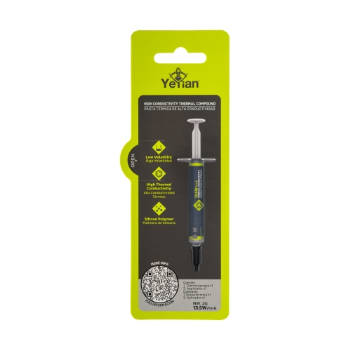 *KIT DE PASTA TERMICA DE ALTA CONDUCTIVIDAD C/APLICADOR 2GR YEYIAN YCT-PHTC-01