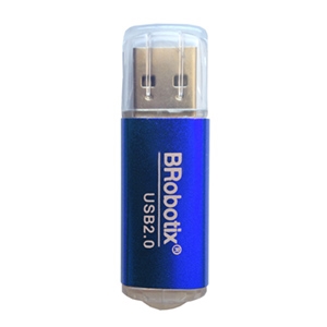 LECTOR TARJETA MICROSD METALICORDR AZUL USB V2.0 BROBOTIX