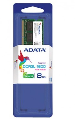 4 GB, PC3L 12800, 4 GB, DDR3L, 1600 MHz, 204-pin SO-DIMM, RAM ADATA (ADDS1600W4G11-S)