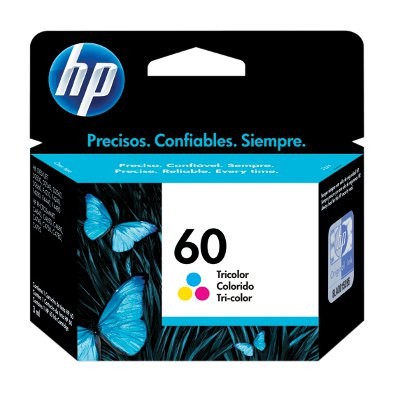 *Cartucho HP Num 60, Cian, Magenta, Amarillo CC643WL