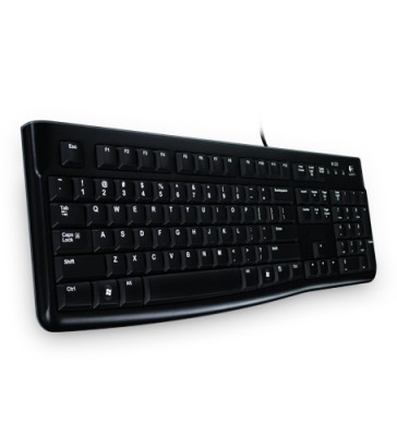 Teclado LOGITECH K120, USB, PC/server, Negro