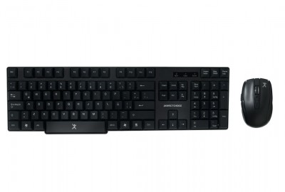 Kit de teclado y mouse PERFECT CHOICE, estandar, negro, 10m, 1600 DPI PC-200994