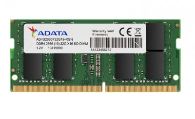 Memoria ADATA AD4S26668G19-SGN, 8 GB, DDR4, 2666 MHz, SO-DIMM