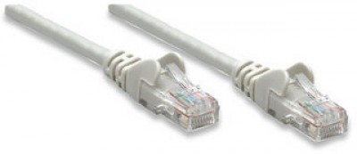 Cable de parcheo INTELLINET, 5 m, RJ-45, RJ-45, Macho/Macho, Gris 319812