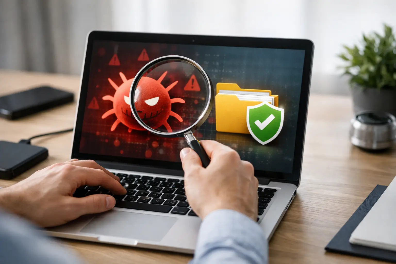Eliminar virus de computadora sin perder archivos