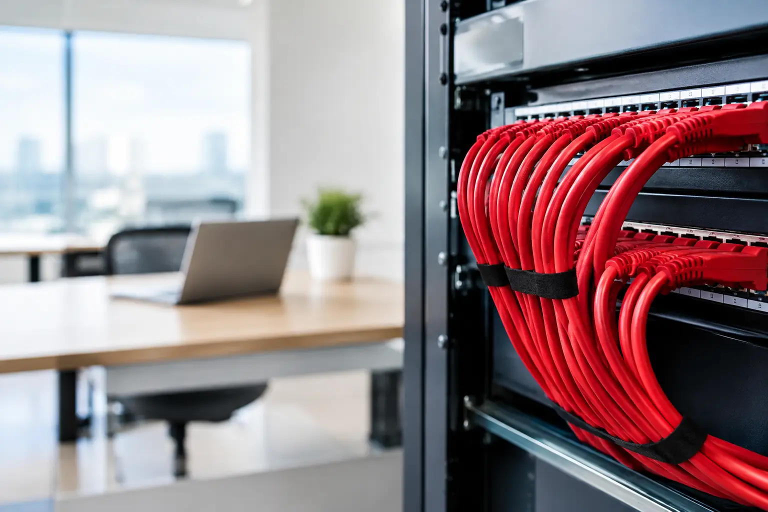 Red cableada de oficina: cuándo conviene instalarla